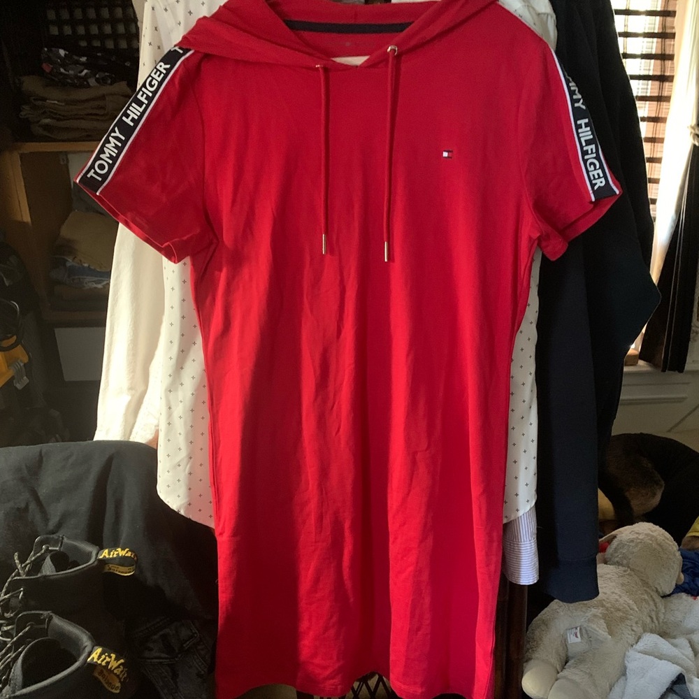 Tommy Hilfiger Red hooded dress